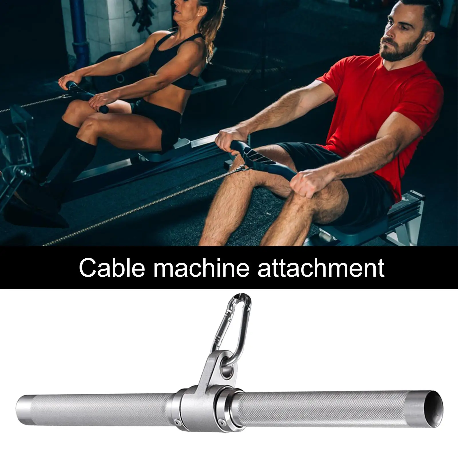 

Cable Attachments For Gym LAT Pulldown Cable Attachments Tricep Straight Bar For Home Gym Apartment Dwellers Players Busy