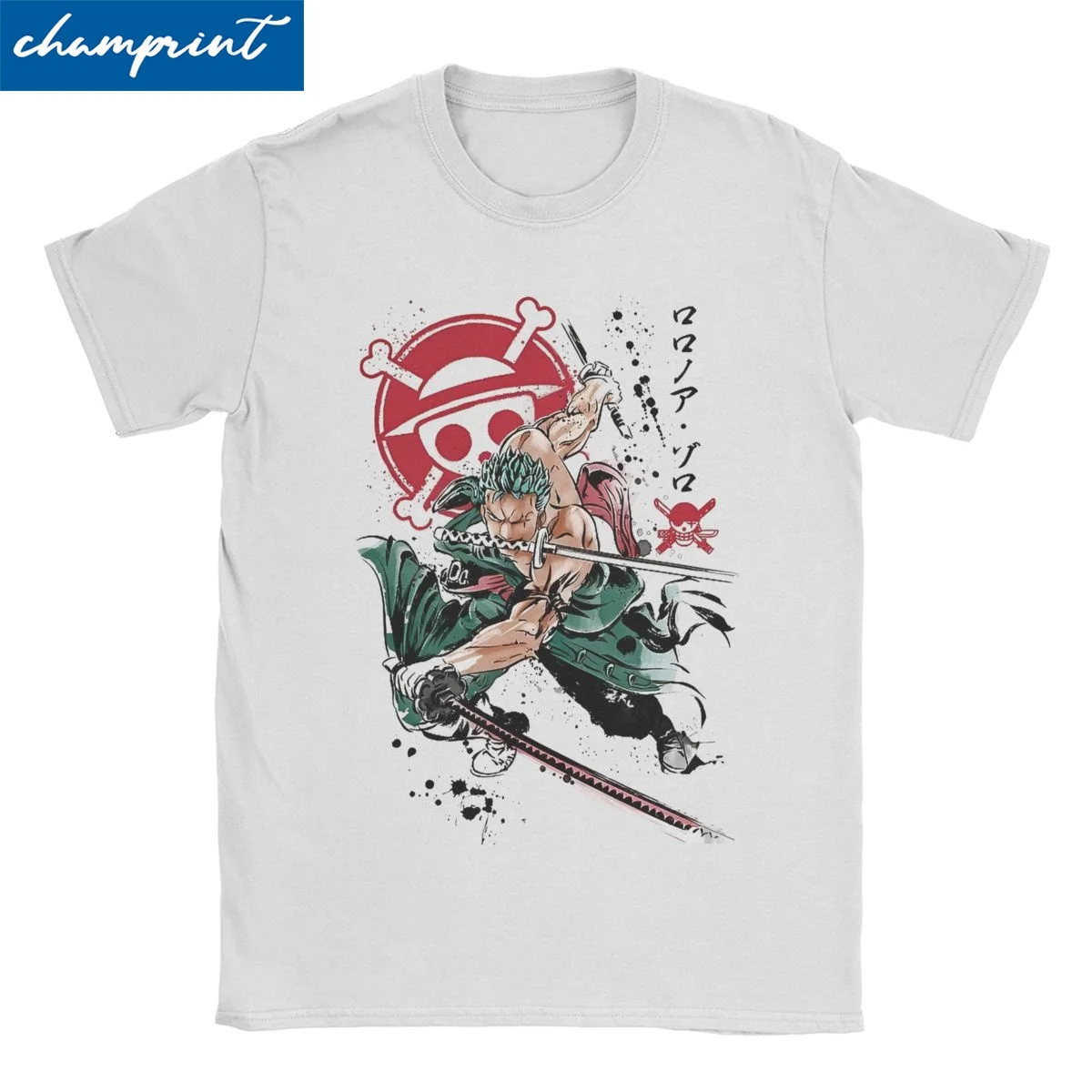 Novelty Roronoa Zoro Manga Anime T-Shirt Men Women Crewneck 100% Cotton T Shirts One Pieces Short Sleeve Tees Original Clothing