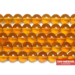 Smooth Lt Brown Glass Loose Beads 15