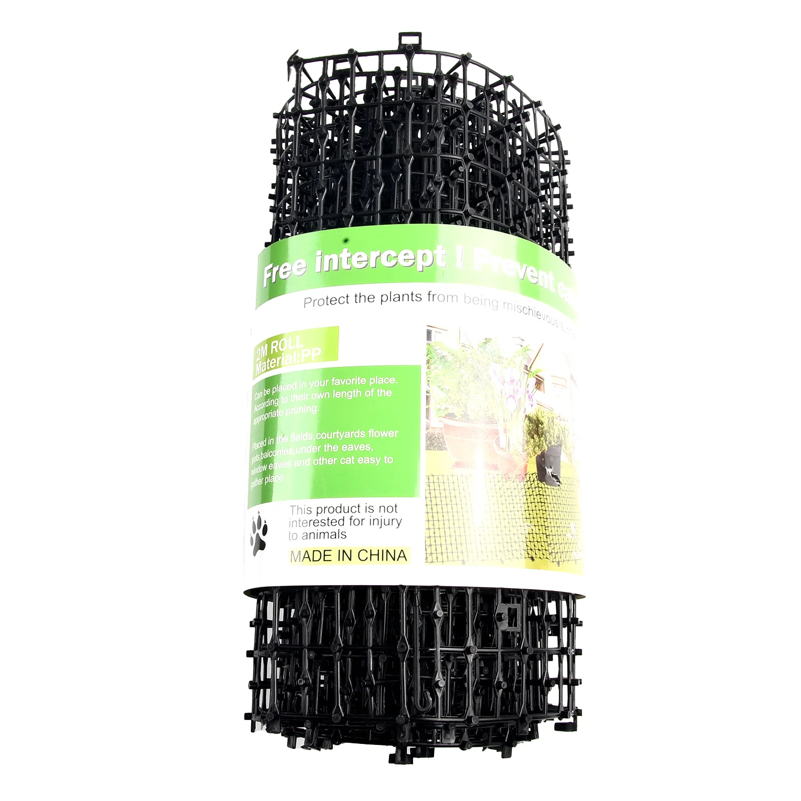 1 Uds. Estera para dispersión de gatos, tira de plástico antipatas y plagas, tapón de red para excavación, protección de jardinería, estera para puñaduras de gatos