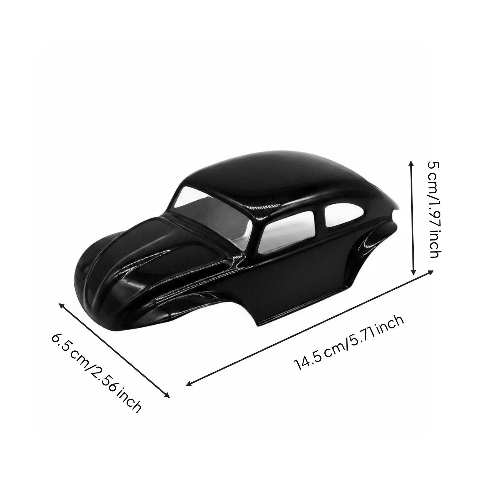 1/30 Scale RC Car Body Elevated Simulation Painted Shell Realistic Look