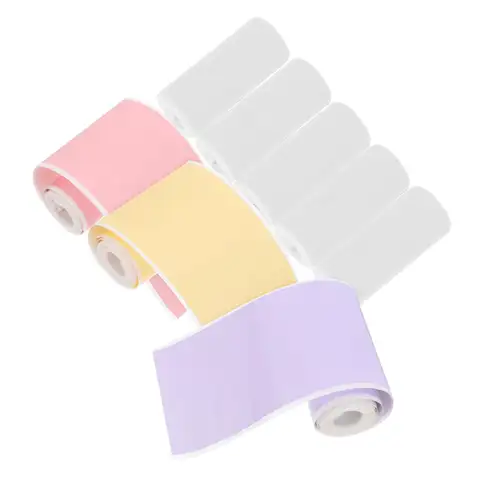57mm Color Sticker Thermal Paper Rolls Self-Adhesive Label/Photo Paper for Mini Printers PeriPage/PAPERANG/Poooli Photo Printing