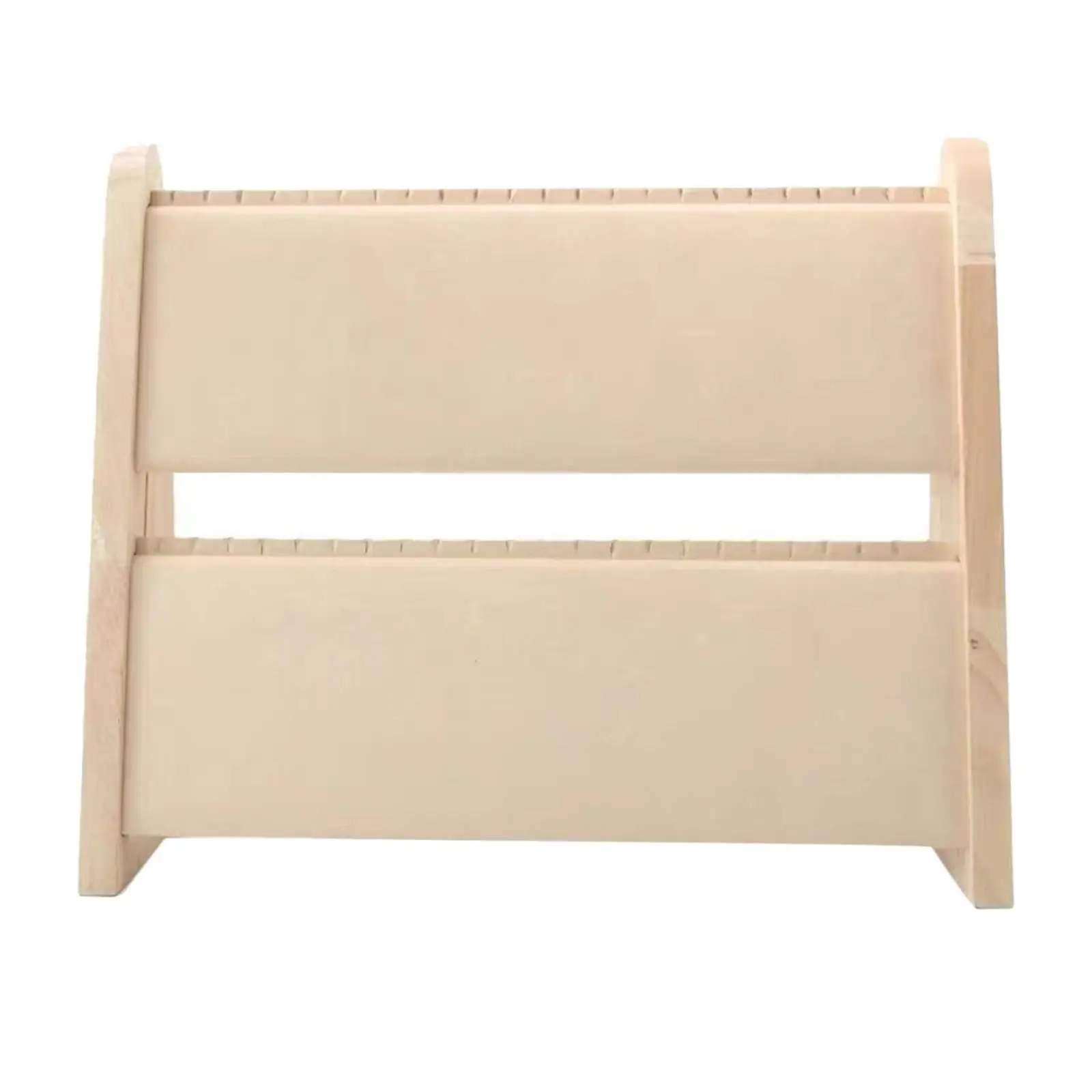 Wood Necklace Jewelry Display Stand Holder Organizer Easel for Showcase Boutique Freestanding Storage Rack Practical