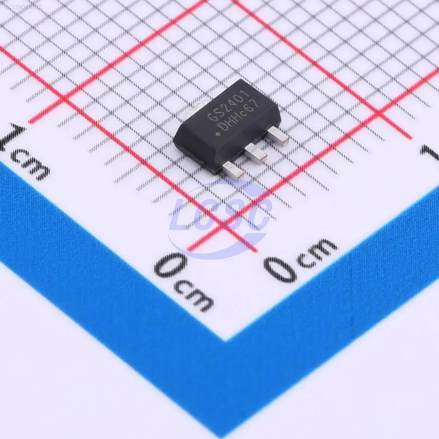 1PCS GS2401C-33STR3 100mA 80dB@(1kHz) Fixed 3.3V Positive electrode 40V SOT89-3 Voltage Regulators - Linear, Low Drop Out (LDO)