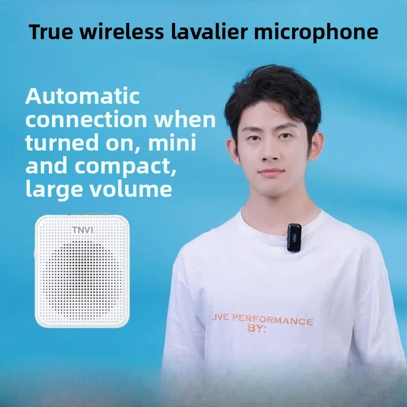 For TNVI M2S 2.4G Wireless Lapel Mic Portable Rechargeable Voice Amplifier Speaker For Teacher Tour Guide Classroom Outdoor - view 2