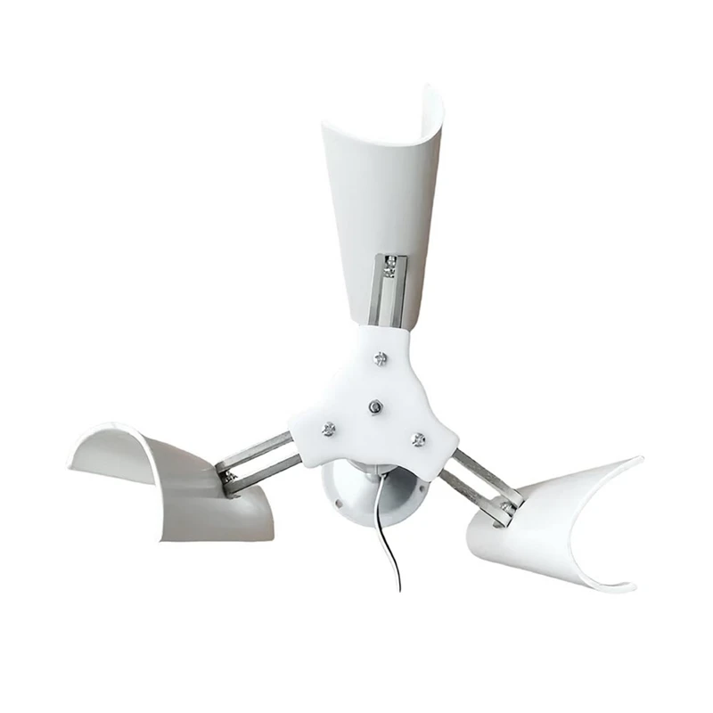 Vertical Three-Blade Wind Generator Model Three-Phase Permanent Magnet Brushless Generator Low-Speed Windmill Tools DIY