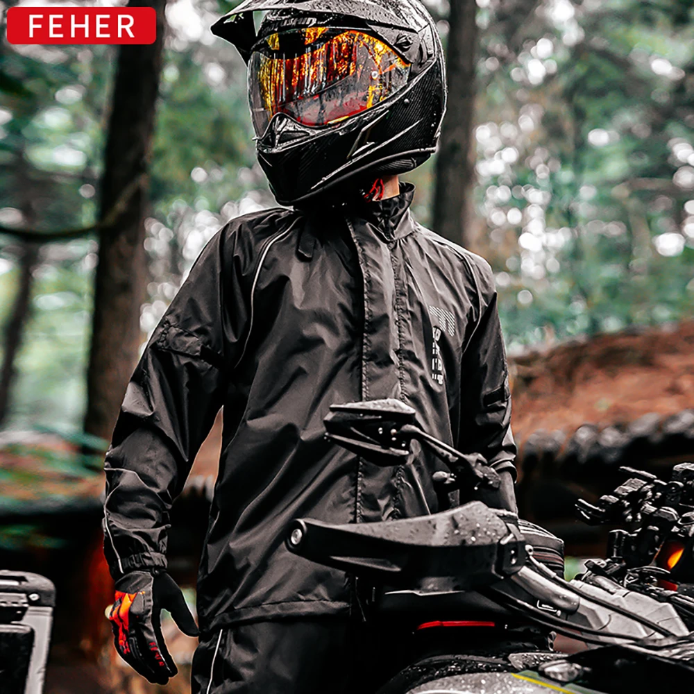 ¿Por qué elegir el FEHER Motorcycle Raincoat Suit para tu viaje en moto?