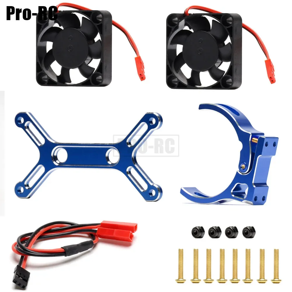 1Set 4985 / 1717 Penutup Kipas Pendingin Motor Pendingin Paduan Aluminium & Plastik untuk TRAXXAS 1/5 X-MAXX XMaxx 6S 8S ARRMA 6S 8S