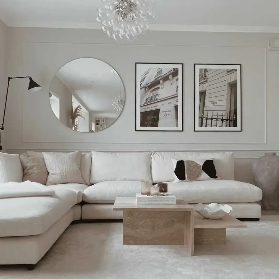 

-секционный диван-диван для гостиной бежевого цвета