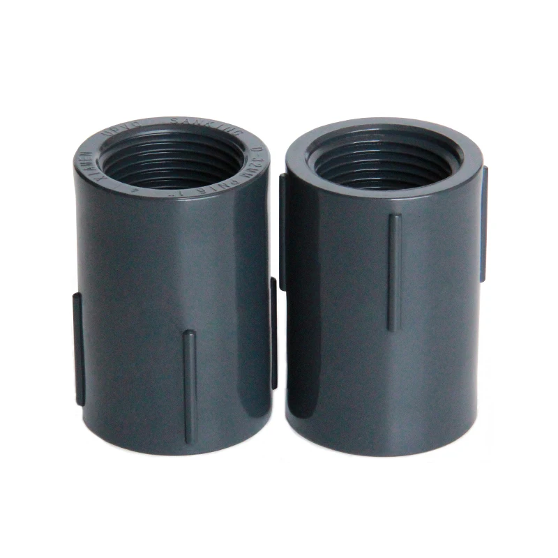 1pcs 20mm-63mm Female Double Internal Screw Straight Connector Aquarium Water Tank Pipe  Joint Garden Irrigation Fittings