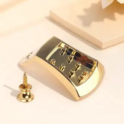 

8 String Mandolin Tailpiece Zinc Alloy Triangle Plated Removable Cover Easy String Change Guitar Maker Part Replacement Musical