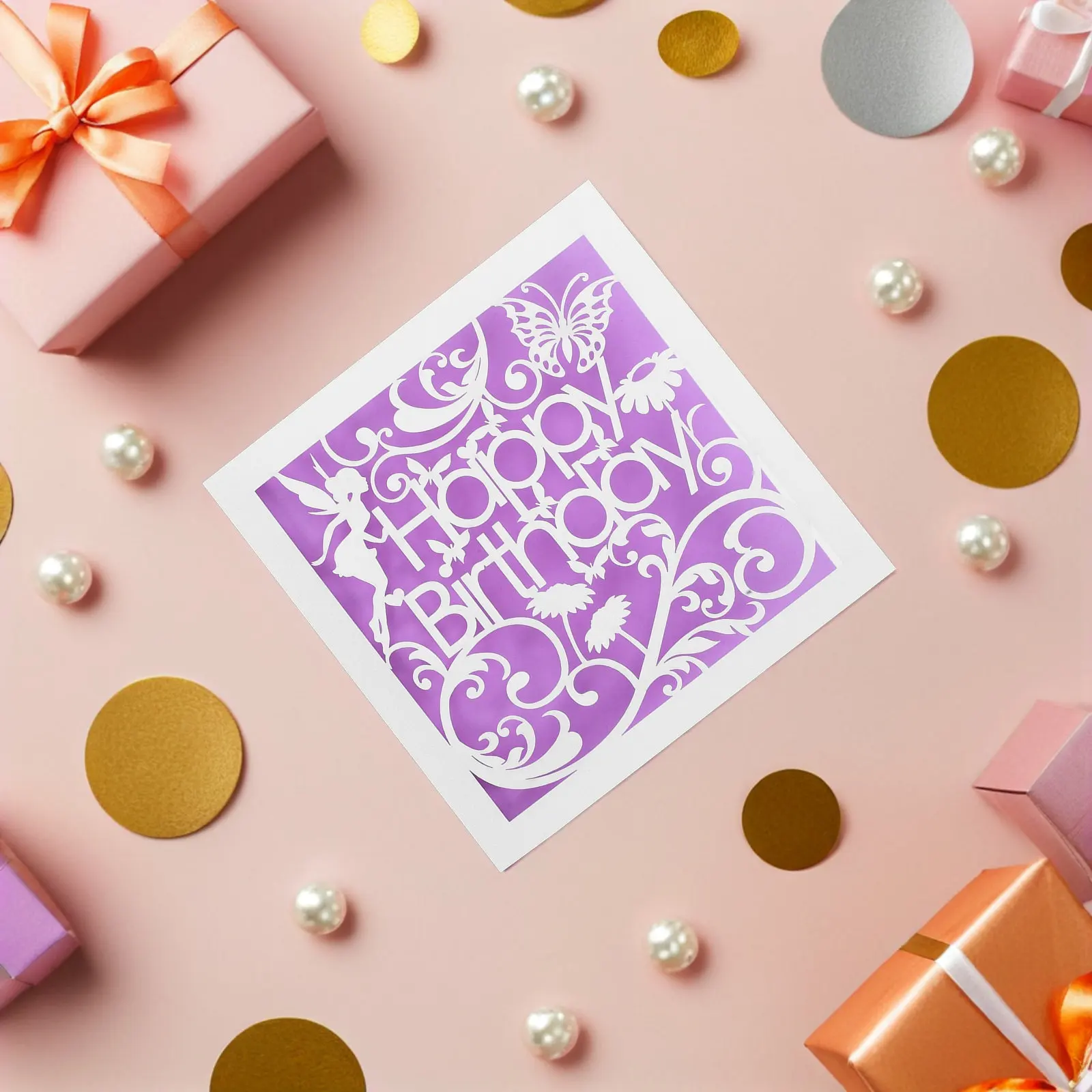 

10Pcs Sophisticated Vintage Butterfly and Floral Birthday Greeting Cards Artistic Handmade Cutout for Her Daughter Friend