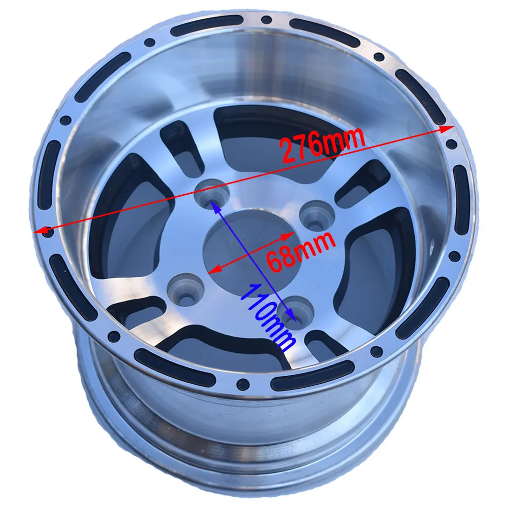 ATV Aluminum Alloy Rims front and rear 4pcs of 1 set 10x8inch and 10x5.5inch