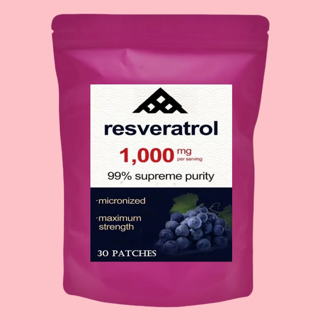 

Транспьютерные пластыри Resveratrol Enhanced Absorption для сотового и когнитивного здоровья, 30 пластырей