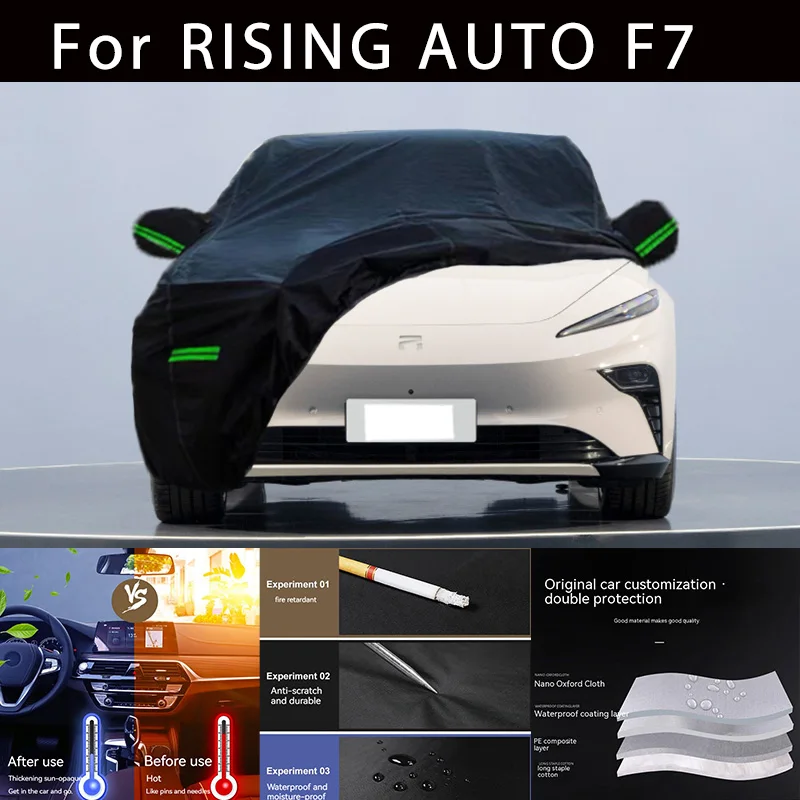 

For RISING AUTO F7 Outdoor Protection Full Car Covers Snow Cover Sunshade Waterproof Dustproof Exterior Car accessories