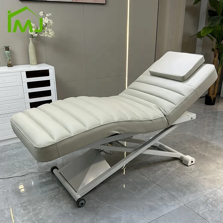 

Luxury Electric Beauty Bed Massage Table Facial Treatment Curved Lash Bed Beauty Salon