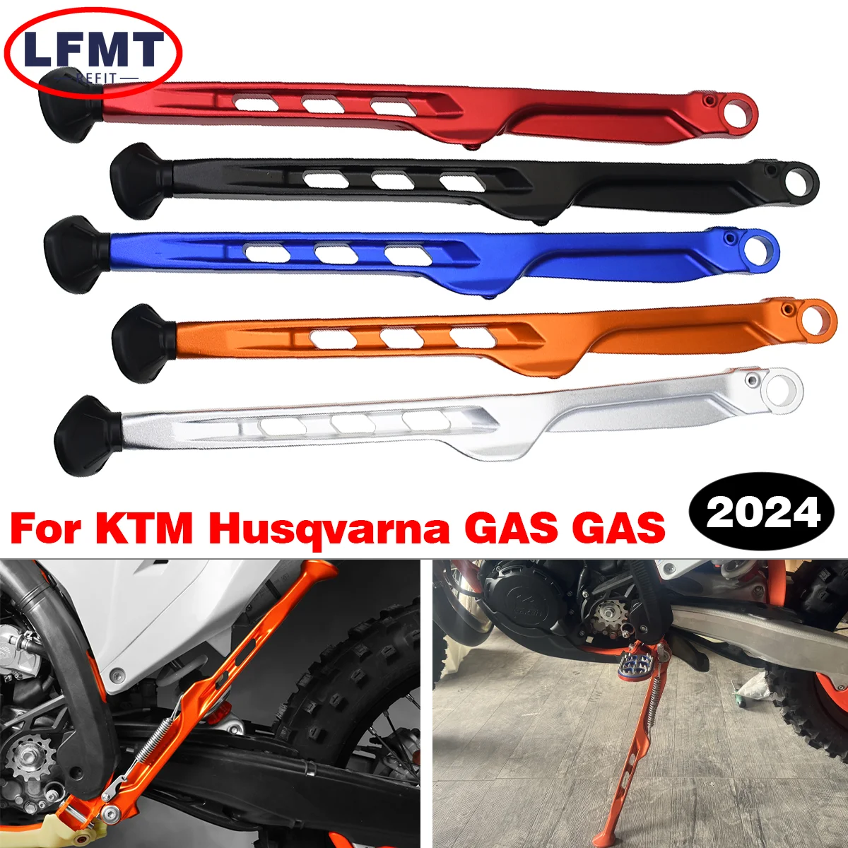 

Kickstand Side Stand+Spring Kit For KTM EXC 300 EXCF XC XCF Six Days 150 250 300 350 450 500 For Husqvarna TE TX FX FE 2023-2024