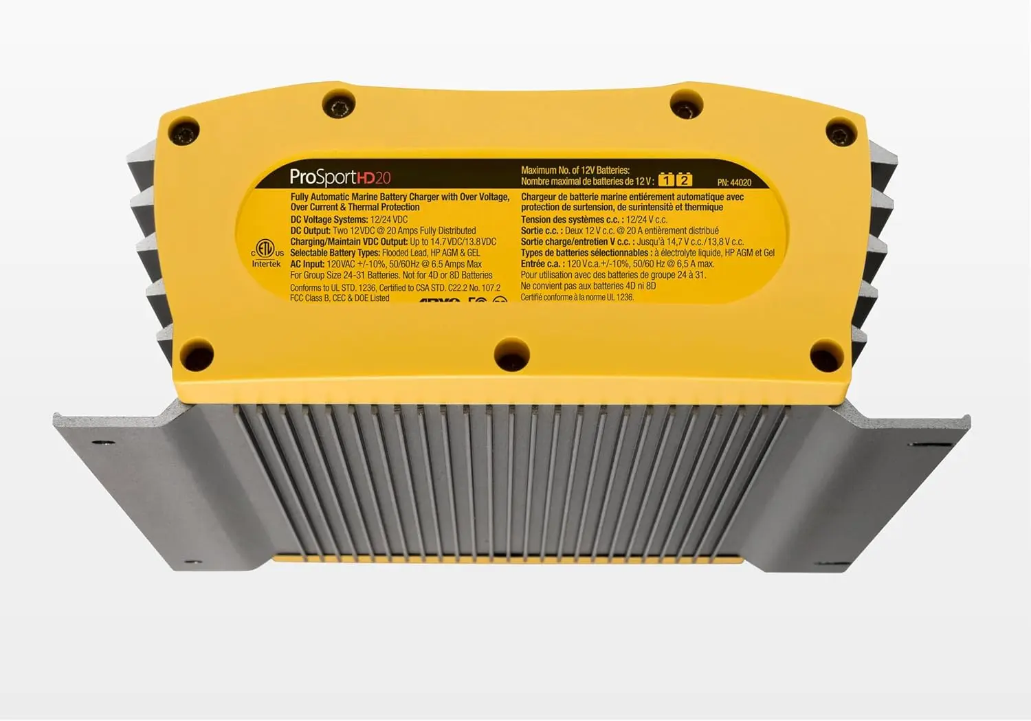 44008 ProSport HD Waterproof Marine Battery Charger, 8 Amp, 2 Bank