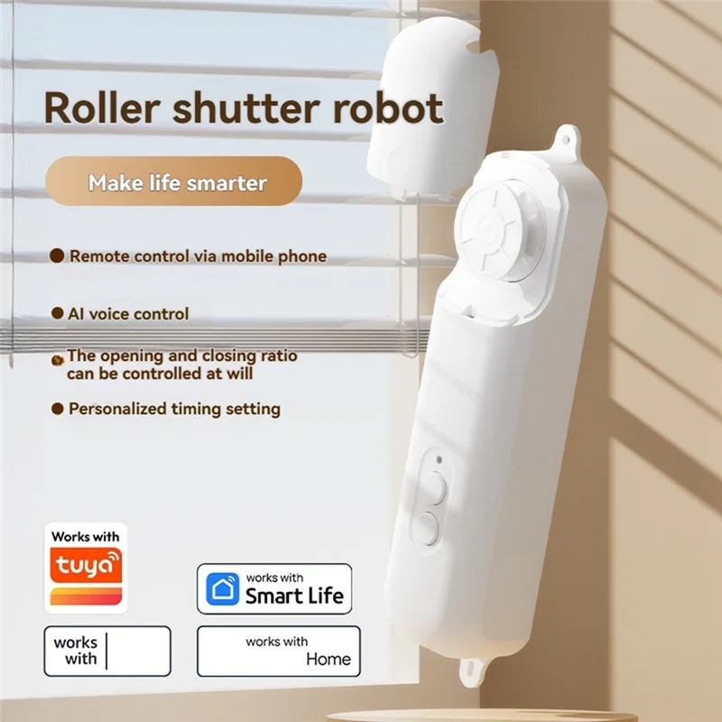 

【Shopper’S-Favorite!】Tuya Smart Bluetooth Roller Shade Drive Motor App Control Curtain Motor Pull Bead Lifting Robot