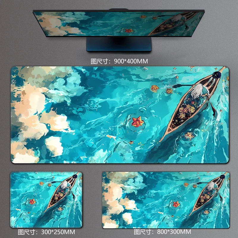

Anime Large Thick Anime Mouse Pad Desk Mat Gaming Office E-sports Lock Edge Cool Custom Mousepad