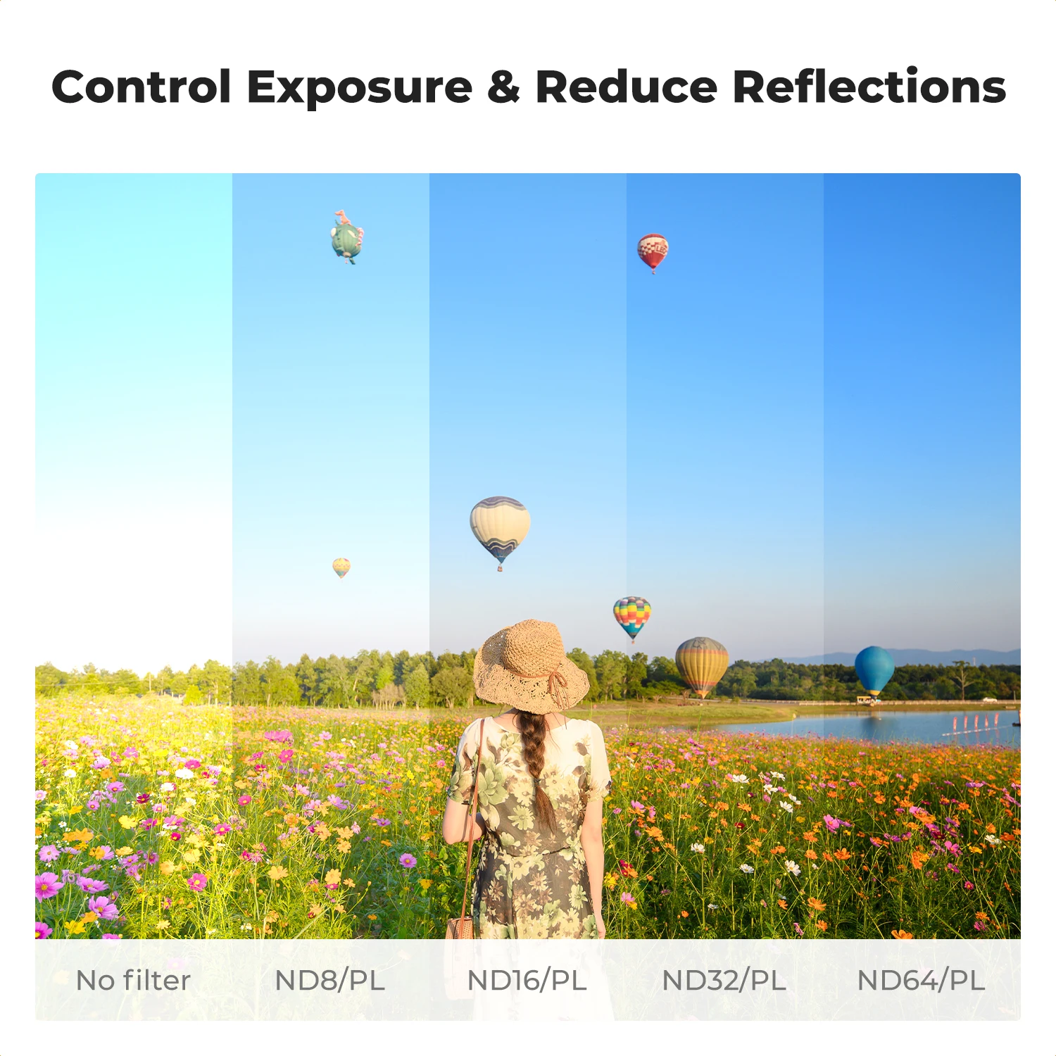 مفهوم K&F لـ DJI Osmo Pocket 3 Set Black Mist 1/2 1/4 1/8 UV CPL ND/PL ND Blue Streak 1.2X مرشح مغناطيسي واسع الزاوية