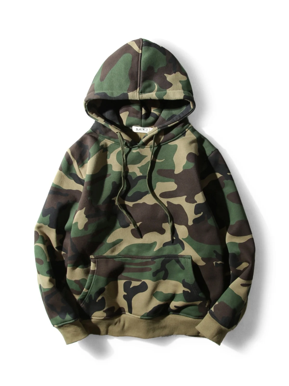 

Мужская толстовка с капюшоном Long Sve Camouflage из полиэстера, обычная Sve pe, с круглым капюшоном Ne Pattern as Described