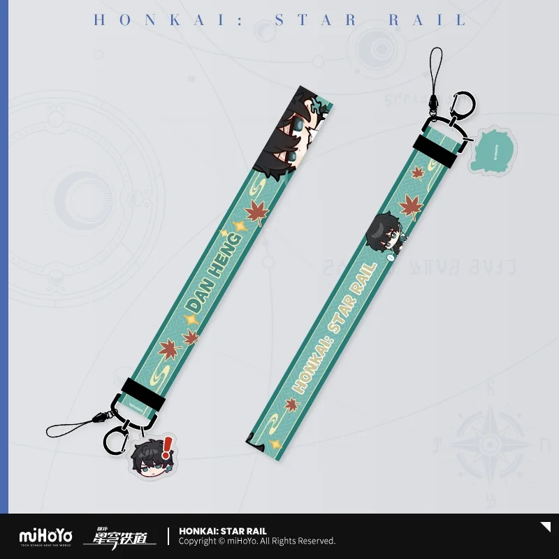 Официальный товар Sunsyea Honkai Star Rail miHoYo, оригинальный подлинный ремешок для мобильного телефона, 7 марта Dan Heng Jing Yuan, авантюрин