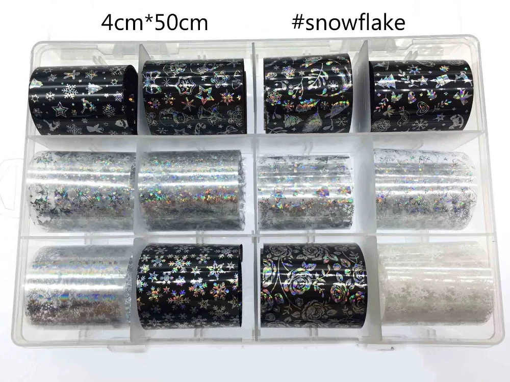 1 Box Shell Nail Foil Holiday Seaside Design Nail Transfer Foil Sticker Manicure Nail Art Decorations
