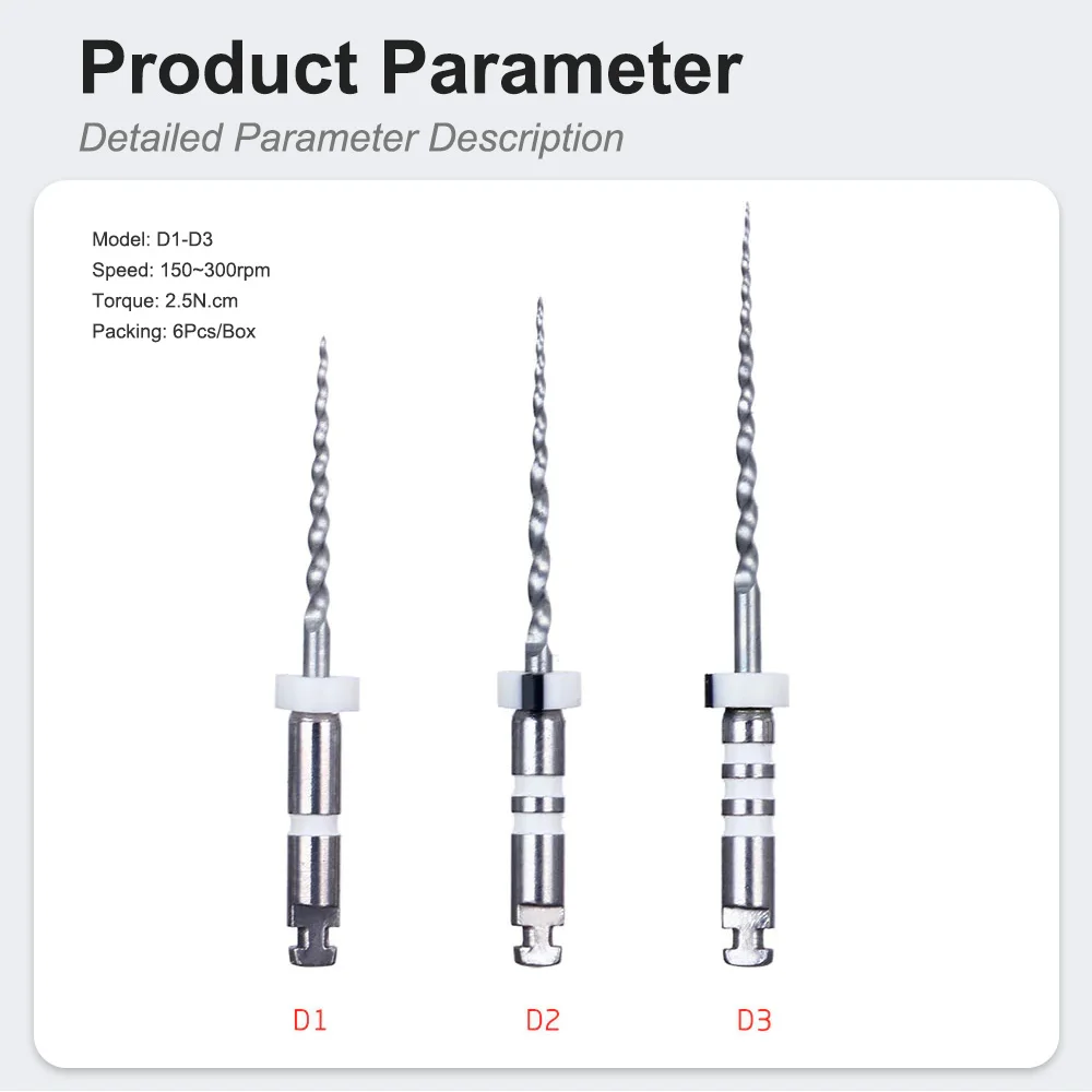 SYJH Dental Retreatment Engine NiTi File Root Canal D1-D3 Remove Filling Material Before Canal Re-shaping 10 Packs Endodontic