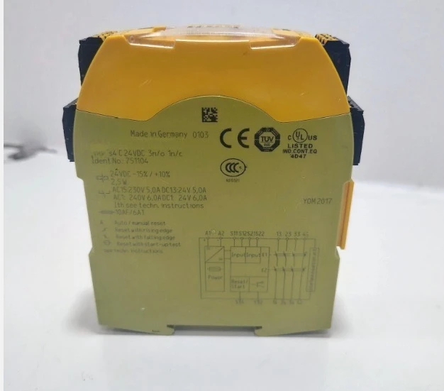 

Brand New Original S4 C 24VDC 3 N/o 1 N/C 751104 safety relay voltage control 24V Fast delivery