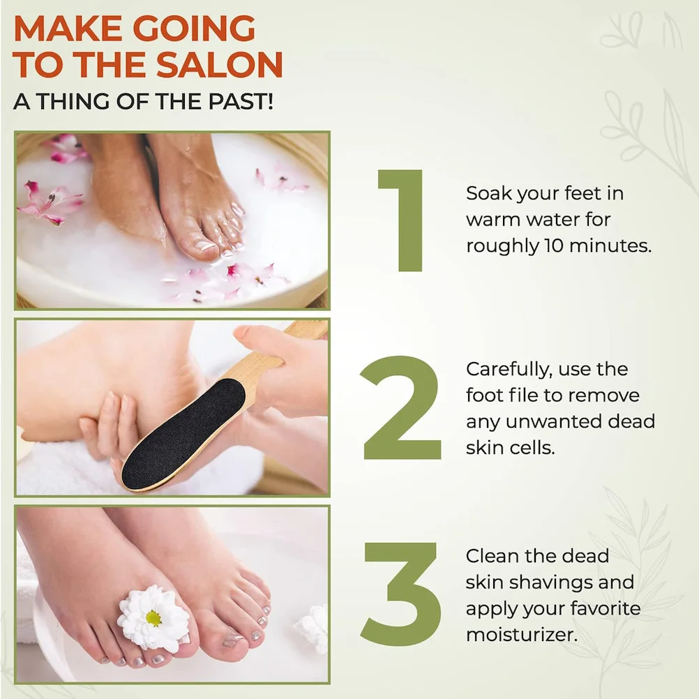 1/2Pc 足カルスリムーバー足ファイルポータブル両面ペディキュア足ファイルサンディングハードスキンリムーバー角質除去ペディキュアツール