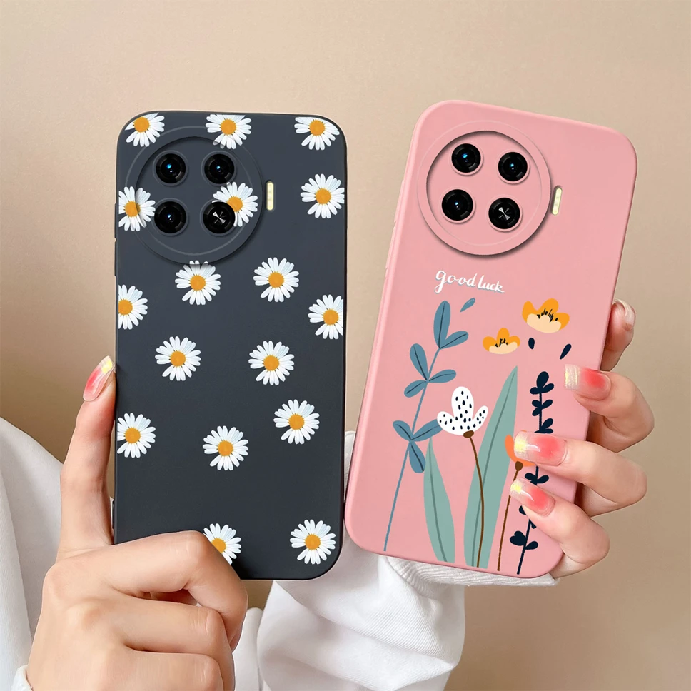 For Tecno Spark 20 Pro Plus 4G Case Cute Cartoon Dinosaur Smooth Liquid Silicone Phone Cover For TecnoSpark20 Pro Plus 4G Fundas