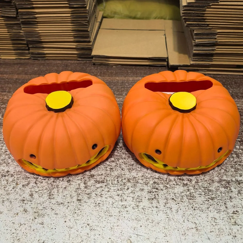 Насос на Хэллоуин Распределительная коробка для салфеток Модель гноса Игрушка Коробка для хранения бумаги с тыквой Коллекционное декоративное украшение в виде тыквы