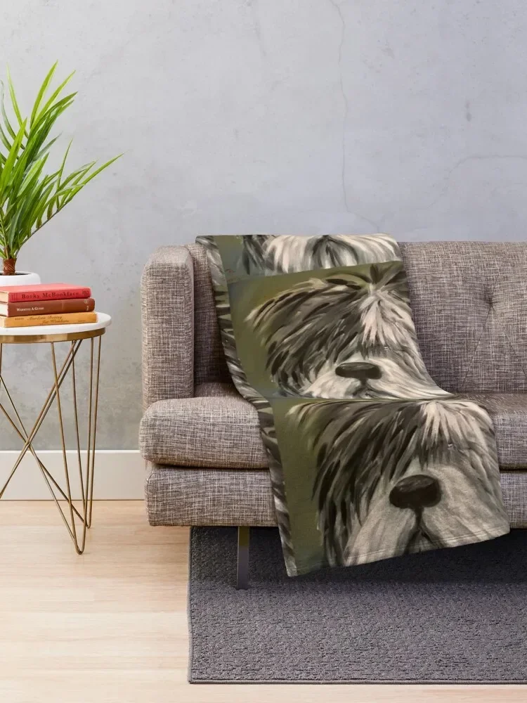 Old english sheepdog Throw Blanket Luxury Brand Extra Large Throw Fluffys Large Flannel Fabric Blankets