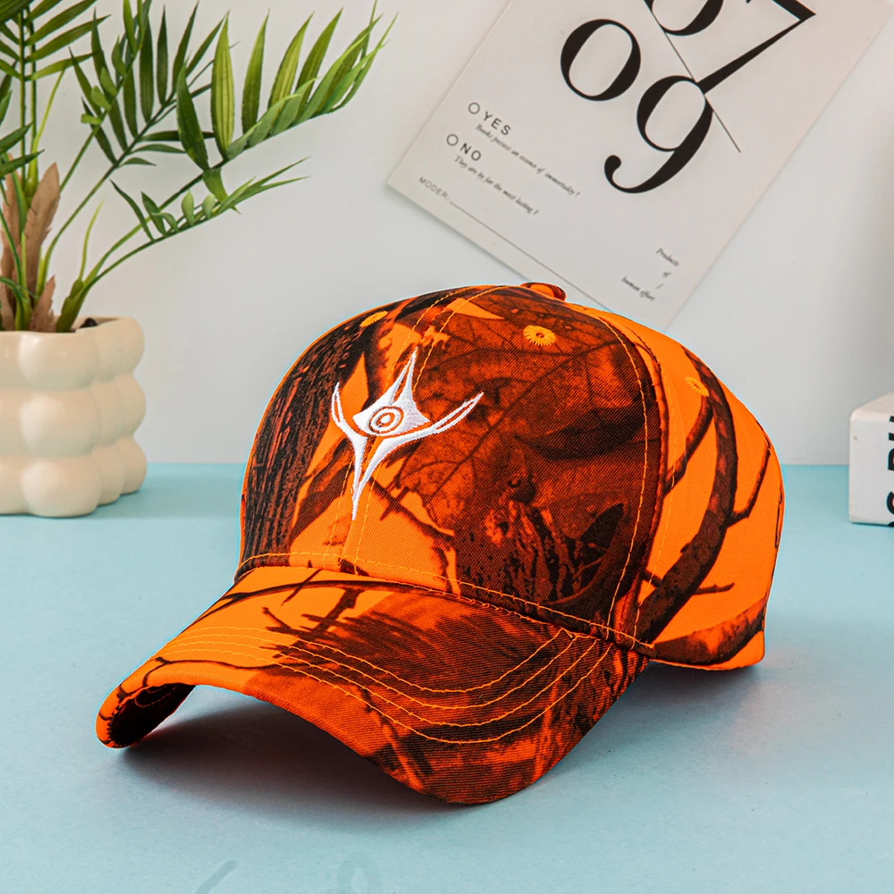 Europäische und amerikanische Sommer-Outdoor-Baseballkappen, mit Blättern bedruckte Dschungel-Tarnkappen, Herren- und Damen-Tarnkappen. – Detail 11