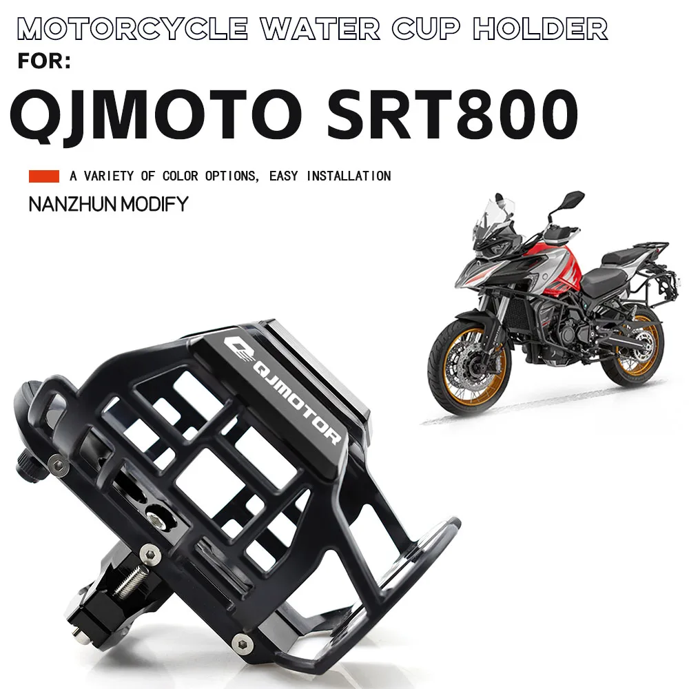 For QJMotor SRT 800 SRT800 New Universal Motorcycle Beverage Water Bottle Cage Drink Cup Holder Sdand Mount FOR SRT 800 QJMOTOR