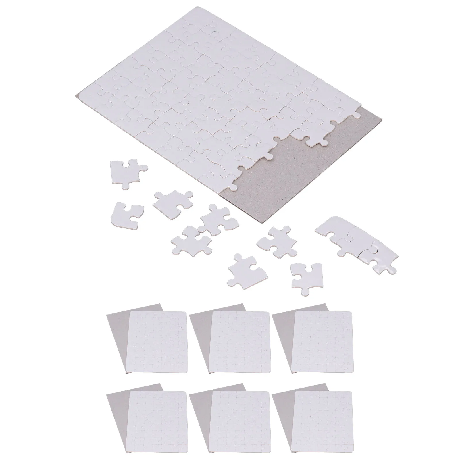 6 مجموعة الألغاز الفارغة 13x18 سنتيمتر الأبيض الجمعية DIY بها بنفسك التسامي الفراغات الألغاز للحياة صور التسامي الفراغات الألغاز