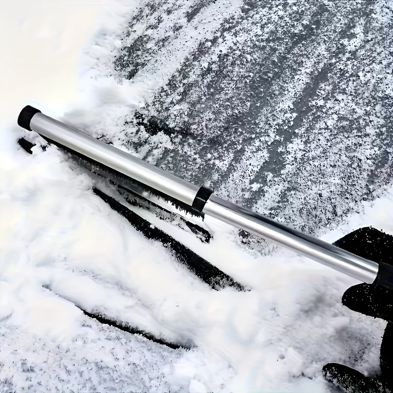1Pc Car Snow Shovel, Multifunctional Snow Remover, Retractable Snow Shovel, Effectively Cleans Snow On Front Windshield And Car