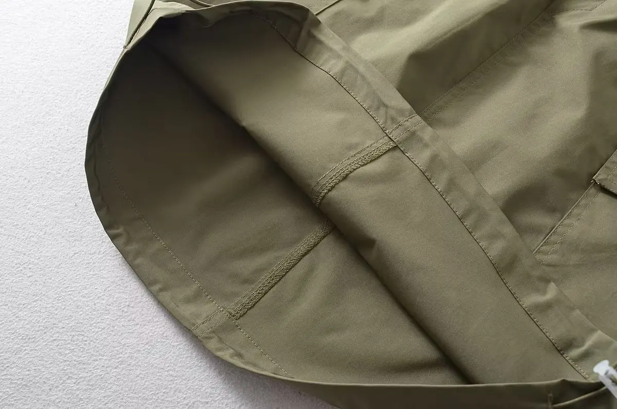 Américain rétro vêtements de travail taille haute a-ligne jupe femmes été polyvalent minceur décontracté en plein air ket jupe