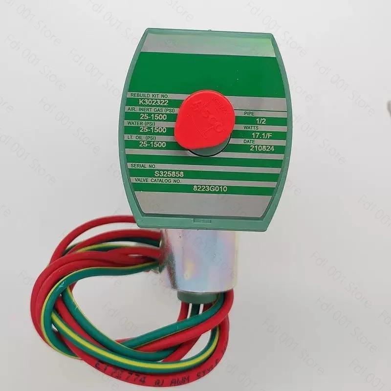 for 8223G010 220V AC Solenoid Valve 2 Way Air Water Oil Pressure Fluid Control Accessory