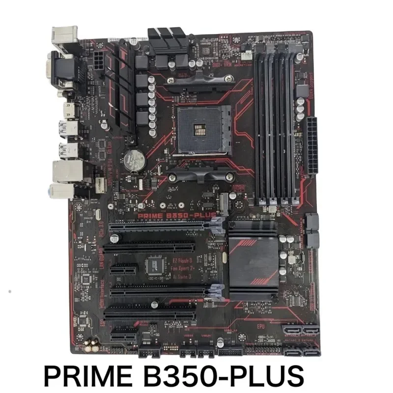 For ASUS PRIME B350-PLUS Motherboard AM4 DDR4 ATX B350 Mainboard 100% Tested OK Fully Work Free Shipping