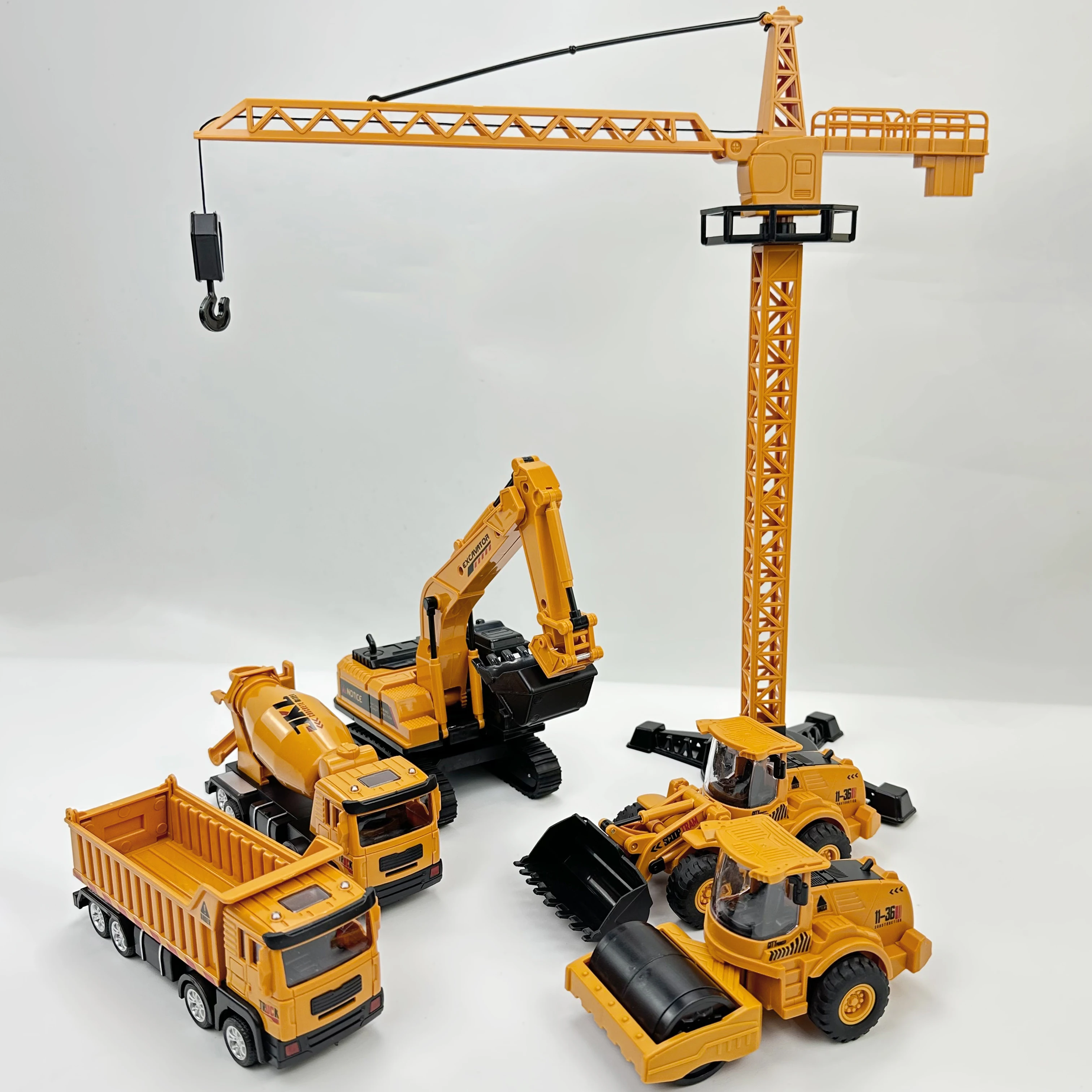 

Игрушечный набор инженерных машин из 6 предметов - Детская игрушечная машинка, модель инженерного транспортного средства - Игрушечный инженерный грузовик с фрикционным приводом