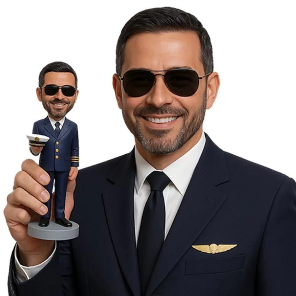 

Personalized Bobblehead Handmade Clay Figurine Custom From Photo Clay Doll Bobbleheads Figurines Thoughtful Gift For Loved Ones