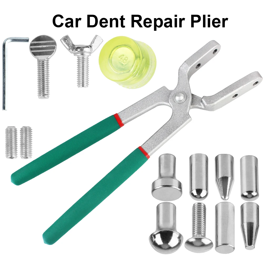 Car Accessories Handle Hammer Car Dent Repair Tool With Carbon Fiber Auto Body Repair Kit Tapper M8 Screw Titanium Alloy