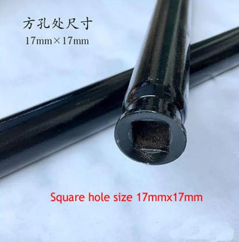 

Horizontal 3 Ton Jack Handle Long Pressure Rod Square Hole Long Rod Repair Accessories NEW