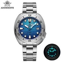 ADDIESDIVE Luxury NH35 Sapphire Automatic Watch BUSINESS Stainless Steel Watches Super Luminous 200m Diving AD2045 Wristwatches