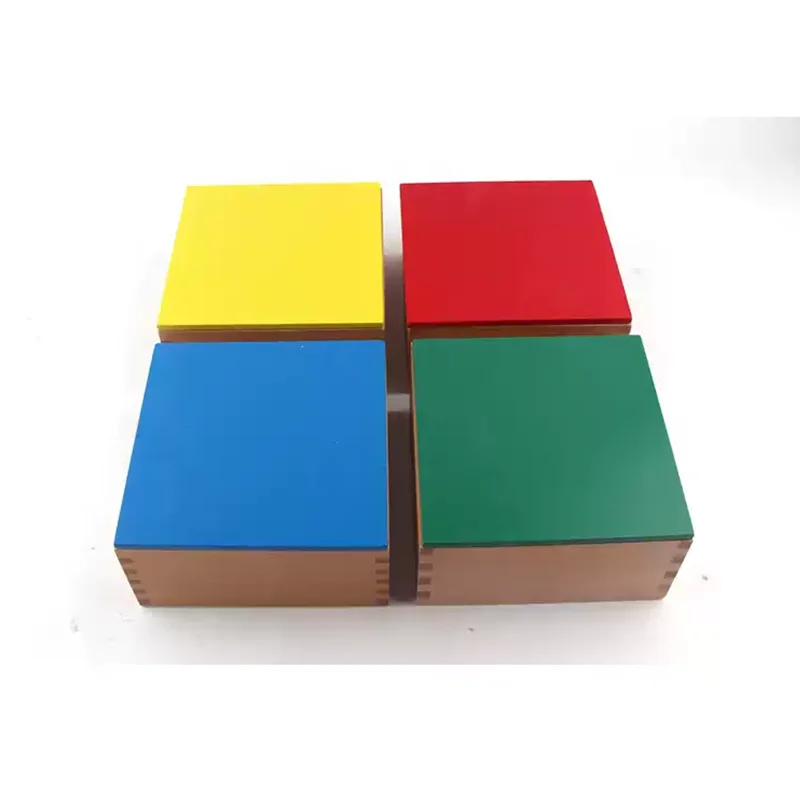 Montessori Sensory Toys Knobless Cylinders Set Colors Sorting Game Early Educational Equipment for Visual Sense Development
