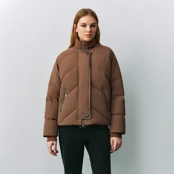 K1985X Luxury Women's Clothing Winter 90% White Goose Down Coats Ladies Clothes Puffer jackets