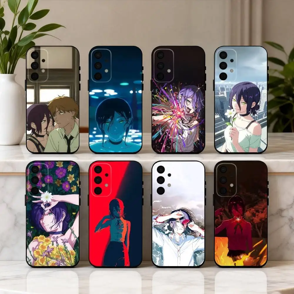 

C-Chainsaw M-Man R-Reze Arc Phone Case For Samsung Galaxy A73,A72,A71,A70,A53,A52,A51,Others Soft Black Cover