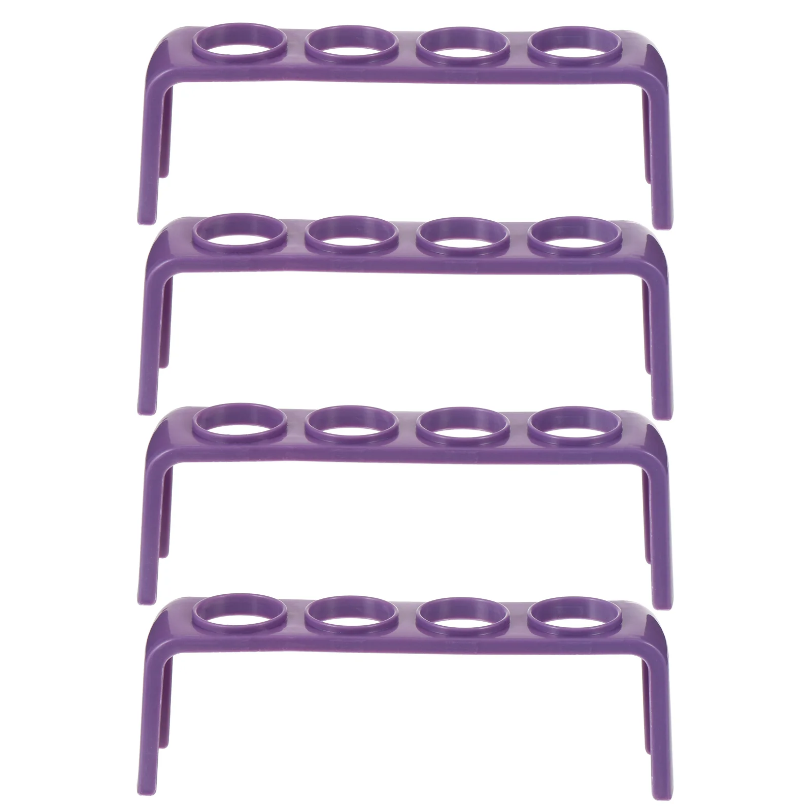 

4 Pcs Test Tube Rack Teaching Aids Organizer Racks Plastic Convenient Storage and Carry Holder